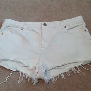 White ASOS Jean shorts